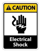 Elektroschock Stromschlag Symbol Zeichen, Vektor-Illustration, isolieren auf weißem Hintergrund Etikett .eps10 vektor