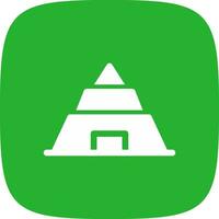 Pyramide kreatives Icon-Design vektor