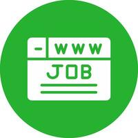 kreatives Icon-Design für die Jobsuche vektor