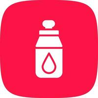 Wasserflasche kreatives Icon-Design vektor