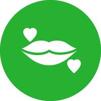 Lippen kreatives Icon-Design vektor