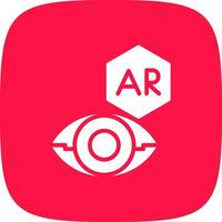 ar Kontakt Linse kreativ Symbol Design vektor