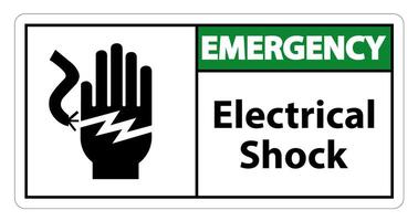 Elektroschock Stromschlag Symbol Zeichen Isolat auf weißem Hintergrund, Vektor-Illustration eps.10 vektor