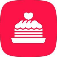 Kuchen kreatives Icon-Design vektor