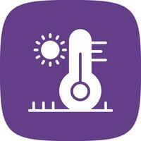 kreatives Icon-Design bei hohen Temperaturen vektor