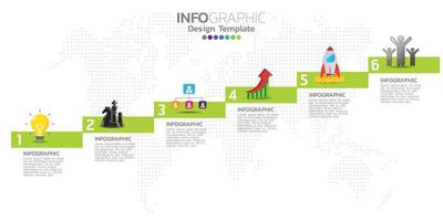 Business-Infografik-Vorlagendesign mit Optionen vektor