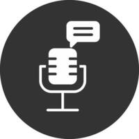 Podcast kreativ Symbol Design vektor