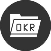 okr mapp kreativ ikon design vektor