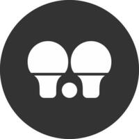 Tischtennis kreatives Icon-Design vektor