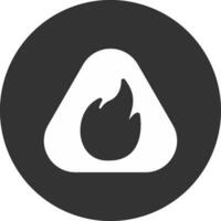 Flamme kreatives Icon-Design vektor