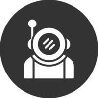 kreatives Icon-Design des Astronauten vektor