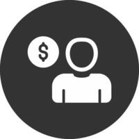 Denken Geld kreatives Icon-Design vektor