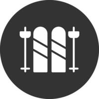 Ski kreatives Icon-Design vektor