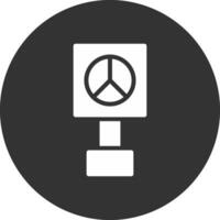 Peace-Zeichen kreatives Icon-Design vektor