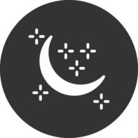 Neu Mond kreativ Symbol Design vektor