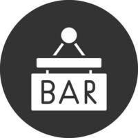 Bar-Schild kreatives Icon-Design vektor