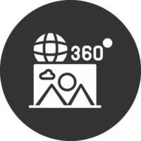 360 bild kreativ ikon design vektor