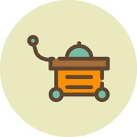 Food Cart kreatives Icon-Design vektor