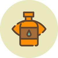 Wasserflasche kreatives Icon-Design vektor