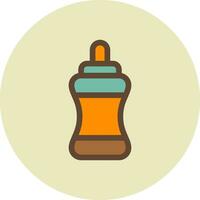 Wasserflasche kreatives Icon-Design vektor