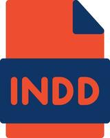 indd Datei kreativ Symbol Design vektor