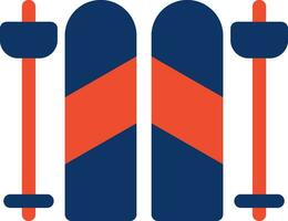 Ski kreatives Icon-Design vektor