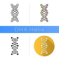 DNA-Doppelhelix-Symbol vektor