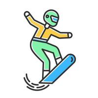 Snowboard-Farbsymbol vektor