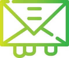 E-Mail kreatives Icon-Design vektor