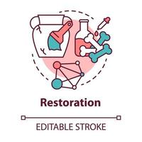 Symbol für das Restaurierungskonzept vektor