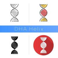 DNA-Doppelhelix-Symbol vektor
