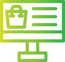 Online-Shopping kreatives Icon-Design vektor