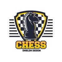 Schach-Logo-Vorlage vektor