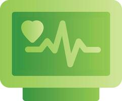 EKG-Monitor kreatives Icon-Design vektor