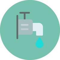 Wasserhahn kreatives Icon-Design vektor