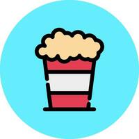 Popcorn kreatives Icon-Design vektor