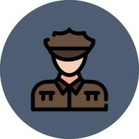 Polizist kreatives Icon-Design vektor