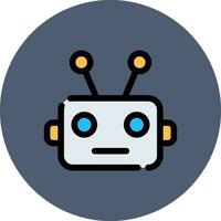 Chatbot kreatives Icon-Design vektor