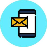 kreatives Icon-Design für mobile E-Mails vektor