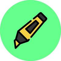 Textmarker kreatives Icon-Design vektor