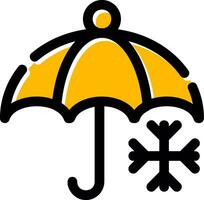 Regenschirm kreatives Icon-Design vektor