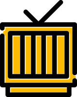 kreatives Icon-Design für das Fernsehen vektor