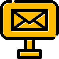 kreatives Icon-Design für digitale E-Mails vektor