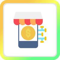 E-Commerce-kreatives Icon-Design vektor