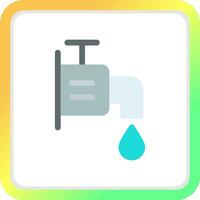 Wasserhahn kreatives Icon-Design vektor