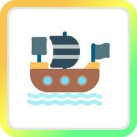 Piratenschiff kreatives Icon-Design vektor