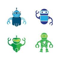 Roboterlogo Bilder Illustration vektor