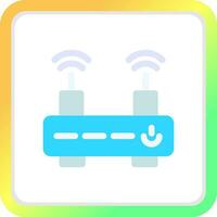 WLAN-Router kreatives Icon-Design vektor