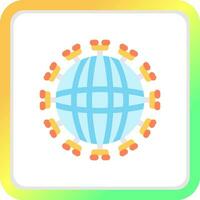 global nätverk kreativ ikon design vektor