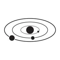 Solar- System Symbol Logo Vektor Design Vorlage